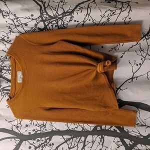 S Madewell knot front sweater